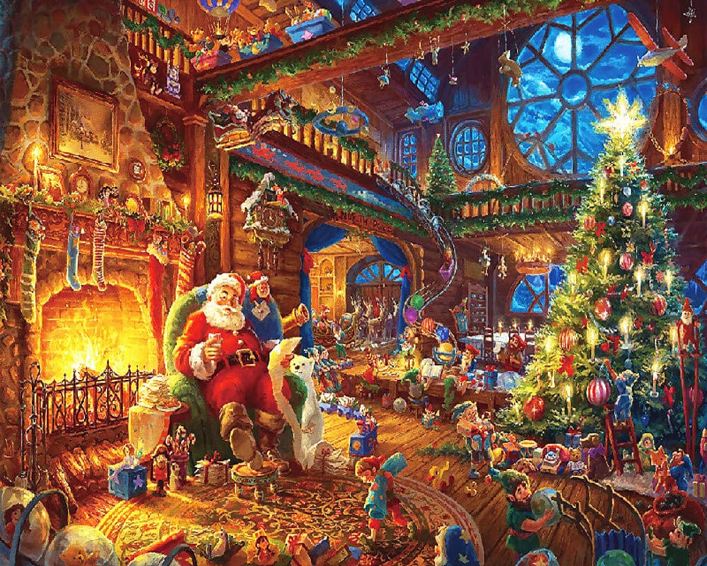 paintingnumberart Paint by Numbers Kit-Santa Claus and his gifts