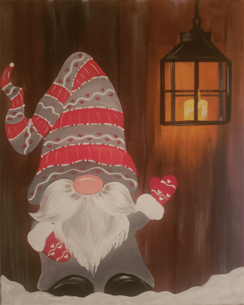 paintingnumberart Paint by Numbers Kit – Santa claus and lights