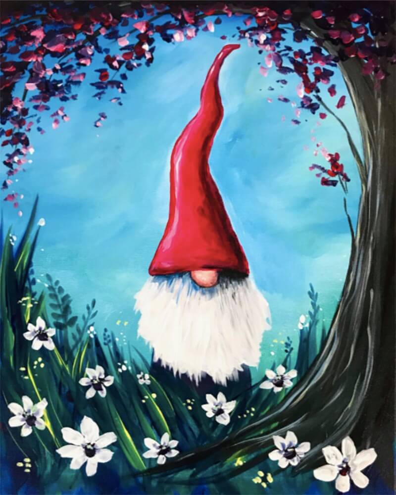 paintingnumberart Paint by Numbers Kit – Santa Claus under the moonlit night