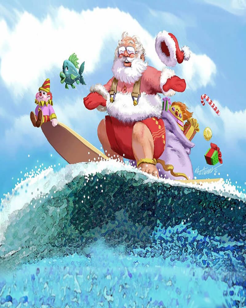 paintingnumberart Paint by Numbers Kit-Santa’s Vacation