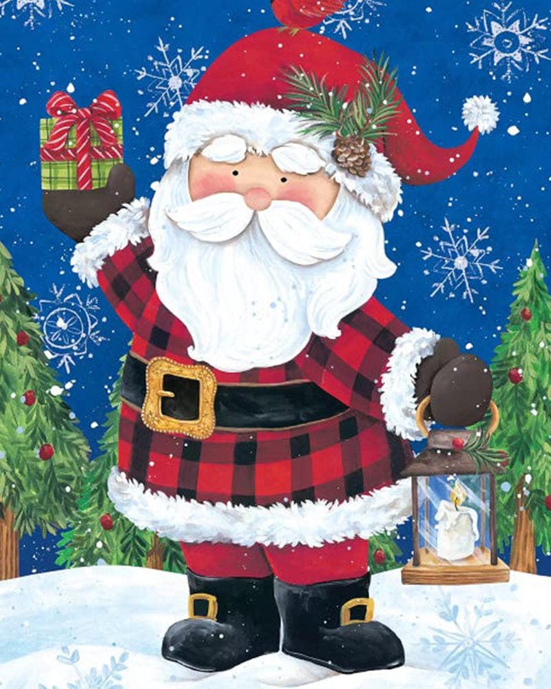 paintingnumberart Paint By Numbers Kit-Santa with Lantern