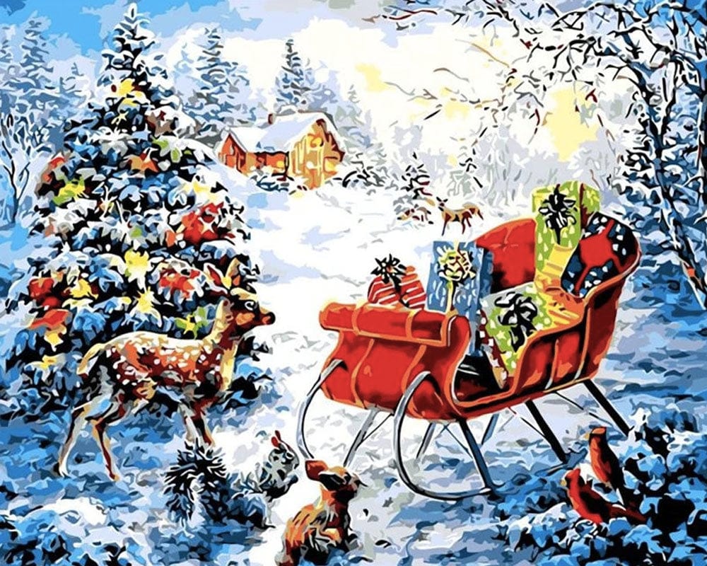 paintingnumberart Paint By Numbers Kit – Santas Surprise 4