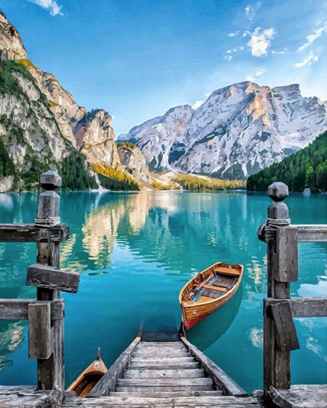 paintingnumberart Paint By Numbers Kit – Scenic boat
