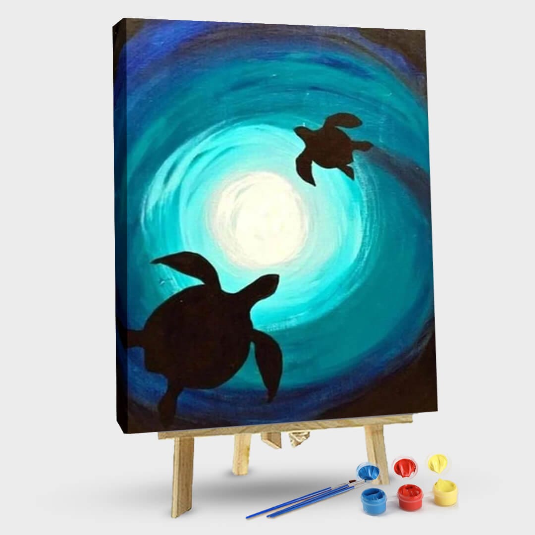 paintingnumberart Paint By Numbers Kit-Sea Turtles