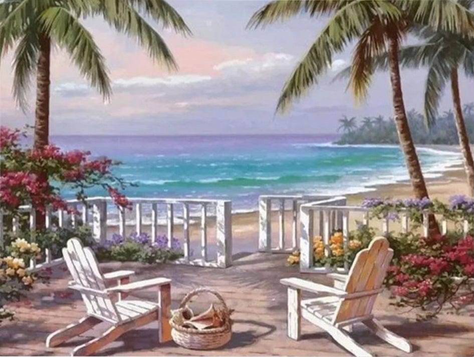 paintingnumberart Paint By Numbers Kit – Seaside Landscape