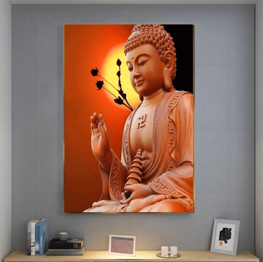 paintingnumberart Paint By Numbers Kit-Sitting Buddha I