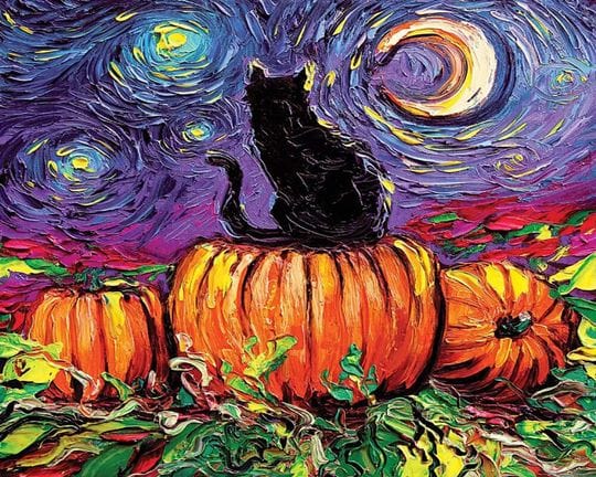 paintingnumberart Paint By Numbers Kit – Starry Hallow’s Eve