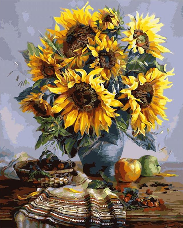 paintingnumberart Paint by Numbers Kit – Sunflower