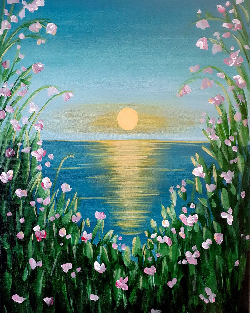 paintingnumberart Paint by Numbers Kit – Sunset Blossoms II