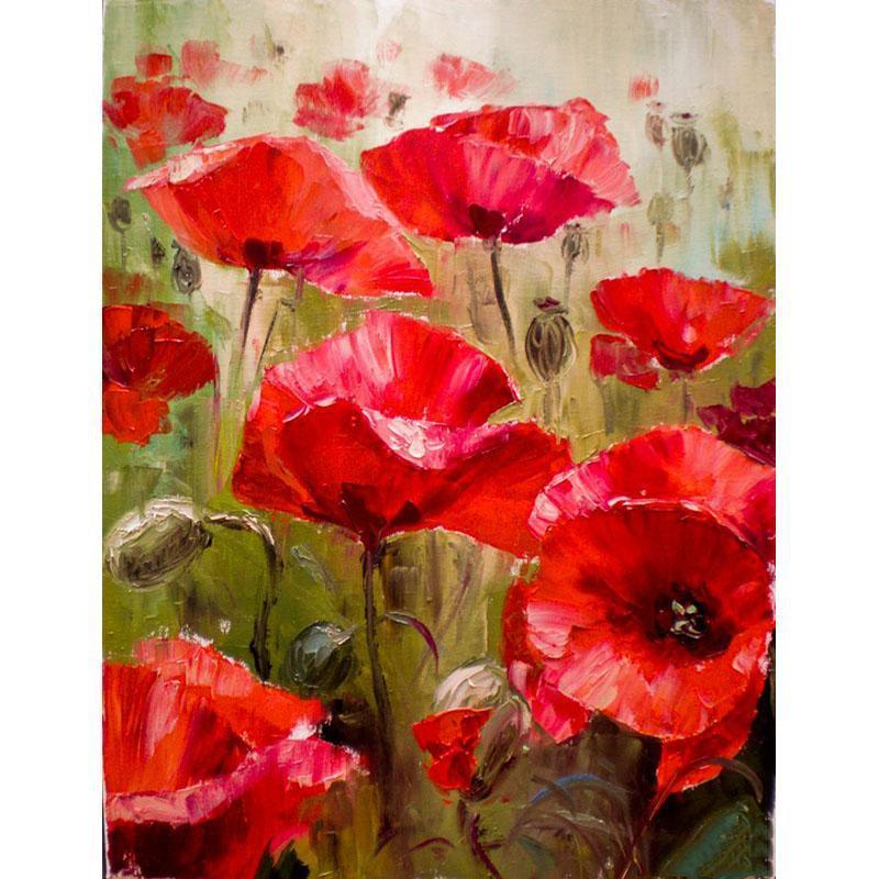 paintingnumberart Paint By Numbers Kit – The Poppy Flowers