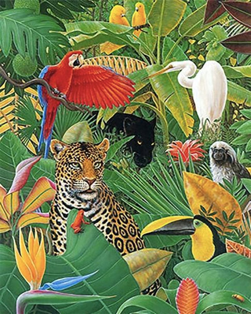 paintingnumberart Paint By Numbers Kit – Tropical Animals