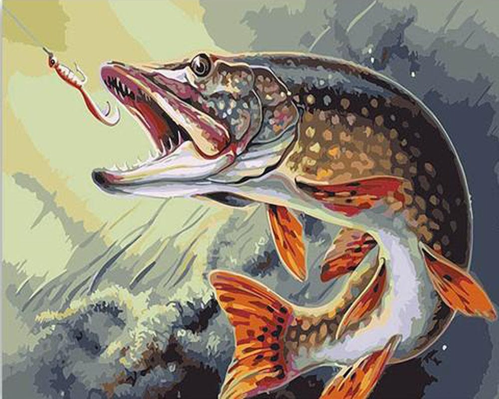 paintingnumberart Paint By Numbers Kit – Underwater Fish