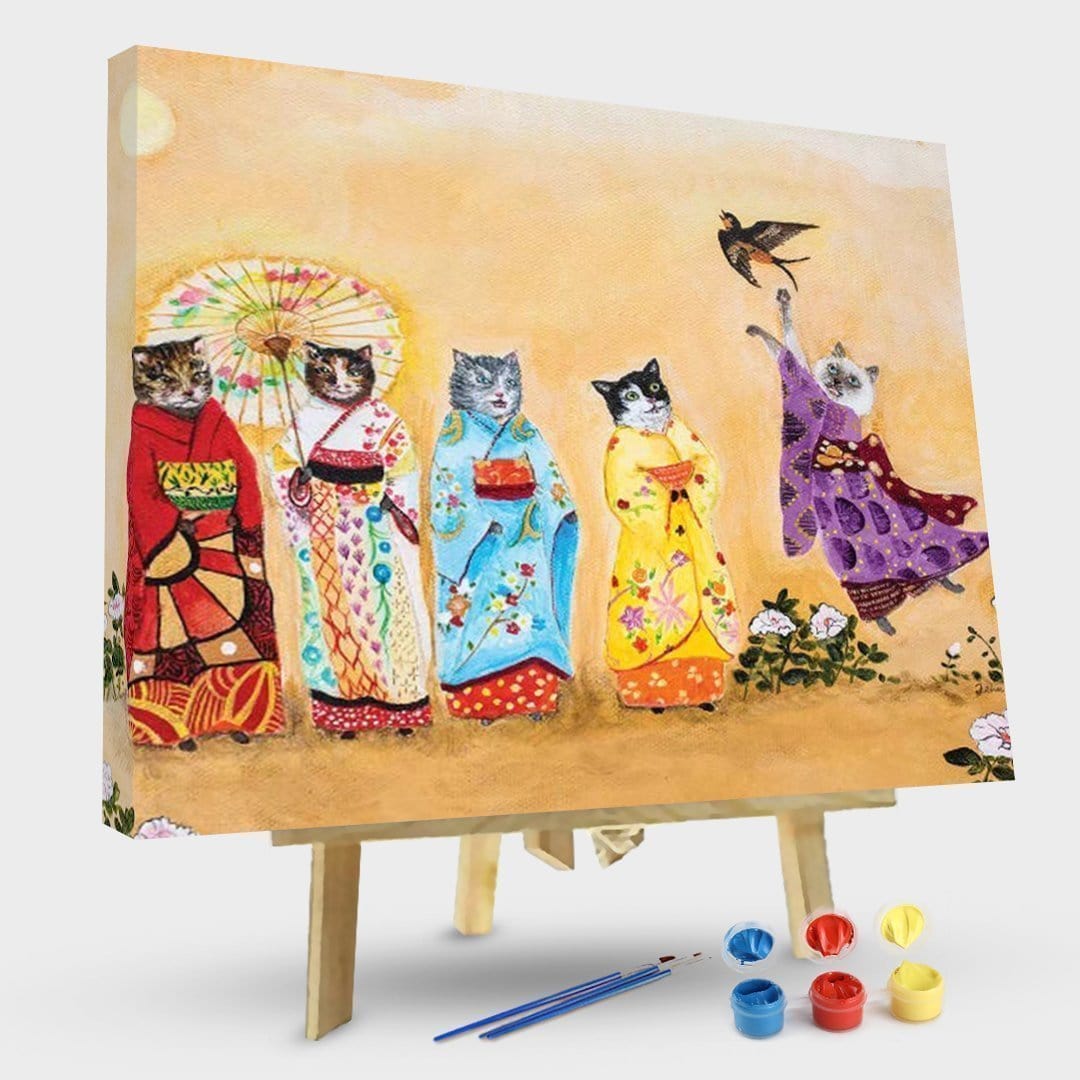 paintingnumberart Paint By Numbers Kit – unexpected visitor