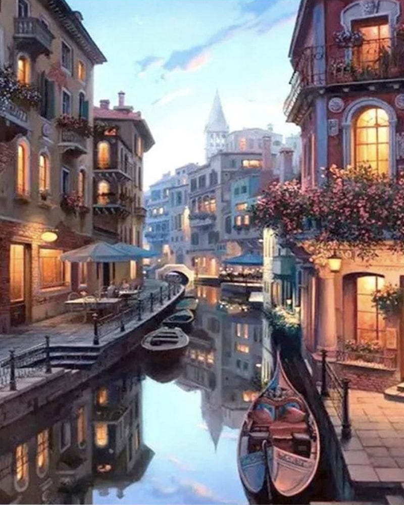 paintingnumberart Paint By Numbers Kit – Venice Night Landscape