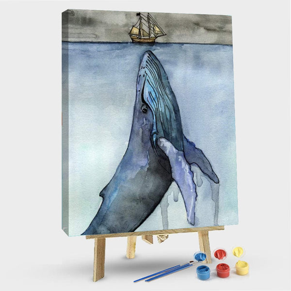 paintingnumberart Paint By Numbers Kit – Whale Painting