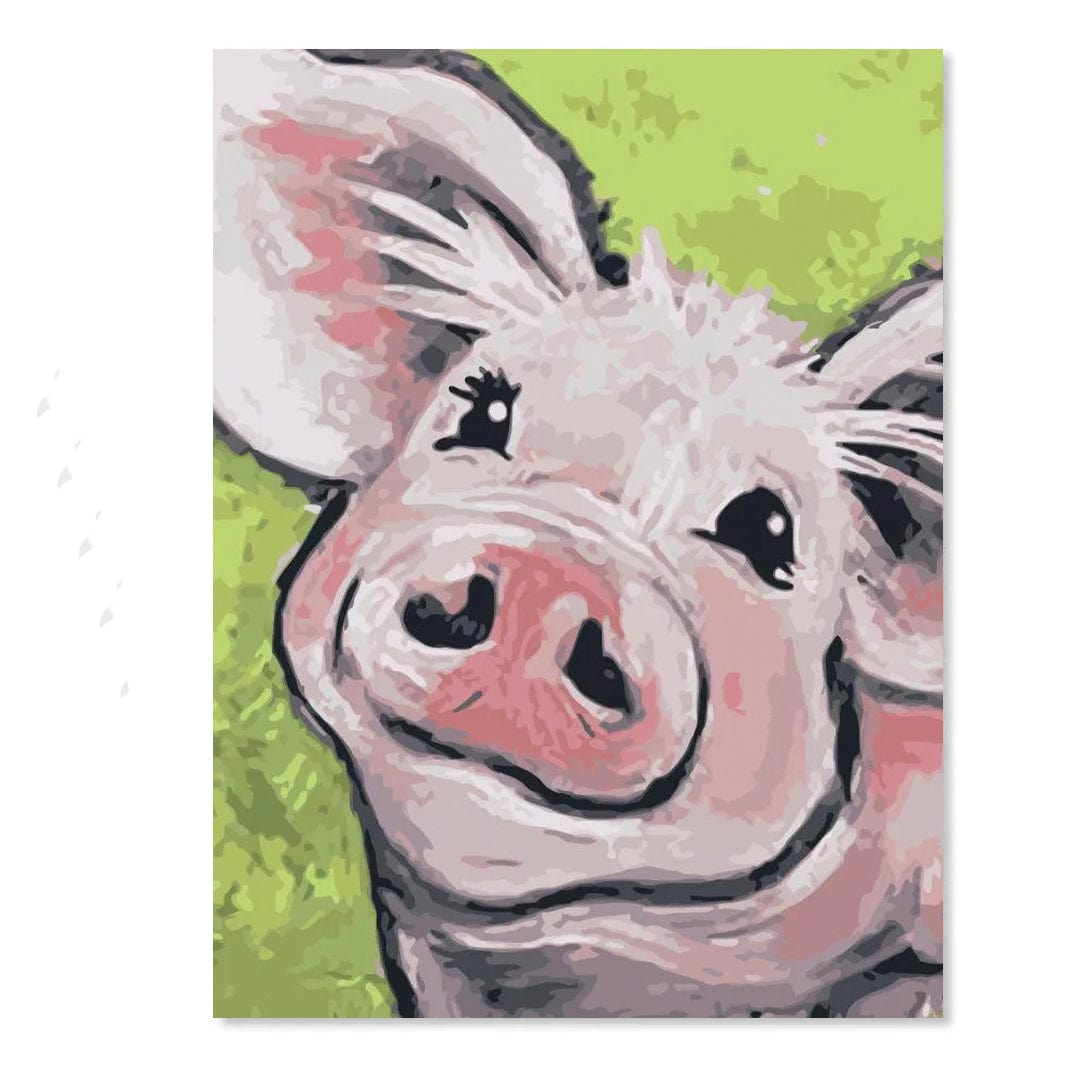 paintingnumberart Pig Smiling – Animals Paint By Number