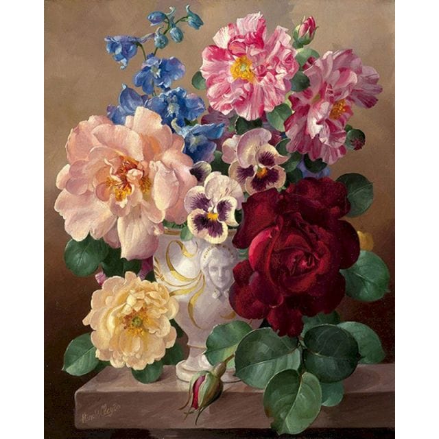 paintingnumberart Potted flowers-Paint by Numbers Kit