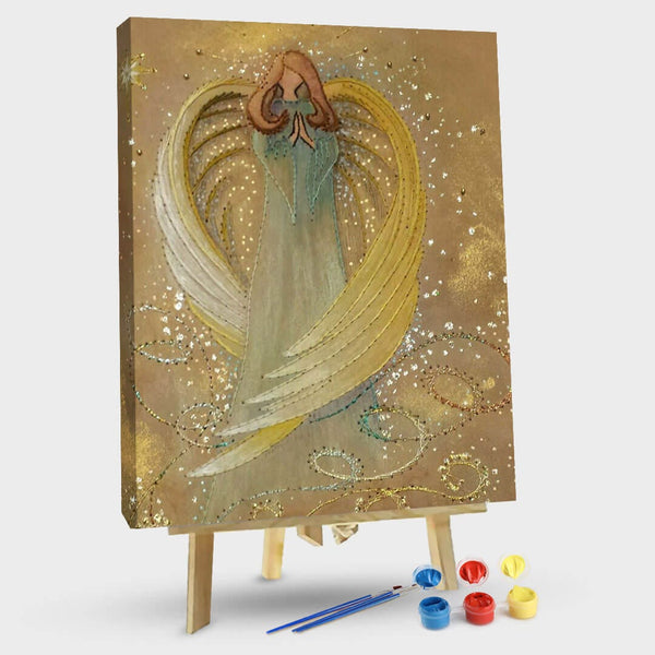 paintingnumberart Pretty angel4-Paint by Numbers Kit