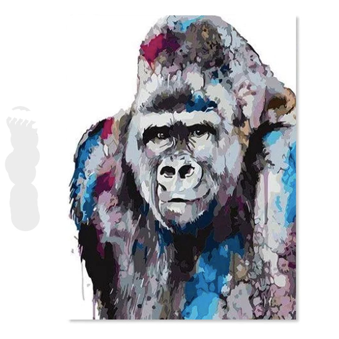 paintingnumberart Purple Gorilla – Animals Paint By Number