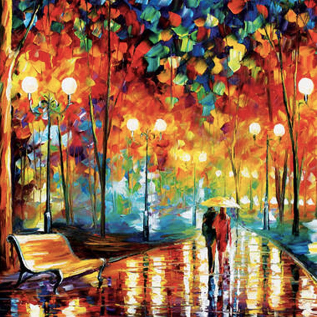 paintingnumberart Rain Rustle-Mini DIY Paint by Numbers Kit