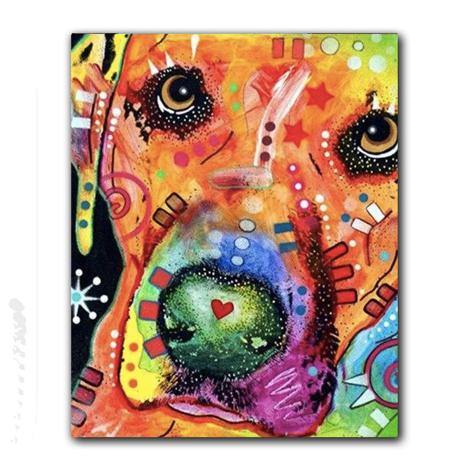 paintingnumberart Rainbow Colors Dog – Animals Paint By Number
