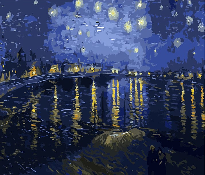 paintingnumberart Rainy Night in Paris – Cities Paint By Number