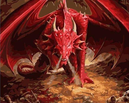 paintingnumberart Red Dragon – Animals Paint By Number