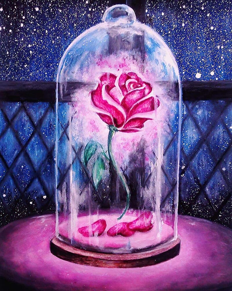 paintingnumberart Rose Flower-Paint by Numbers Kit