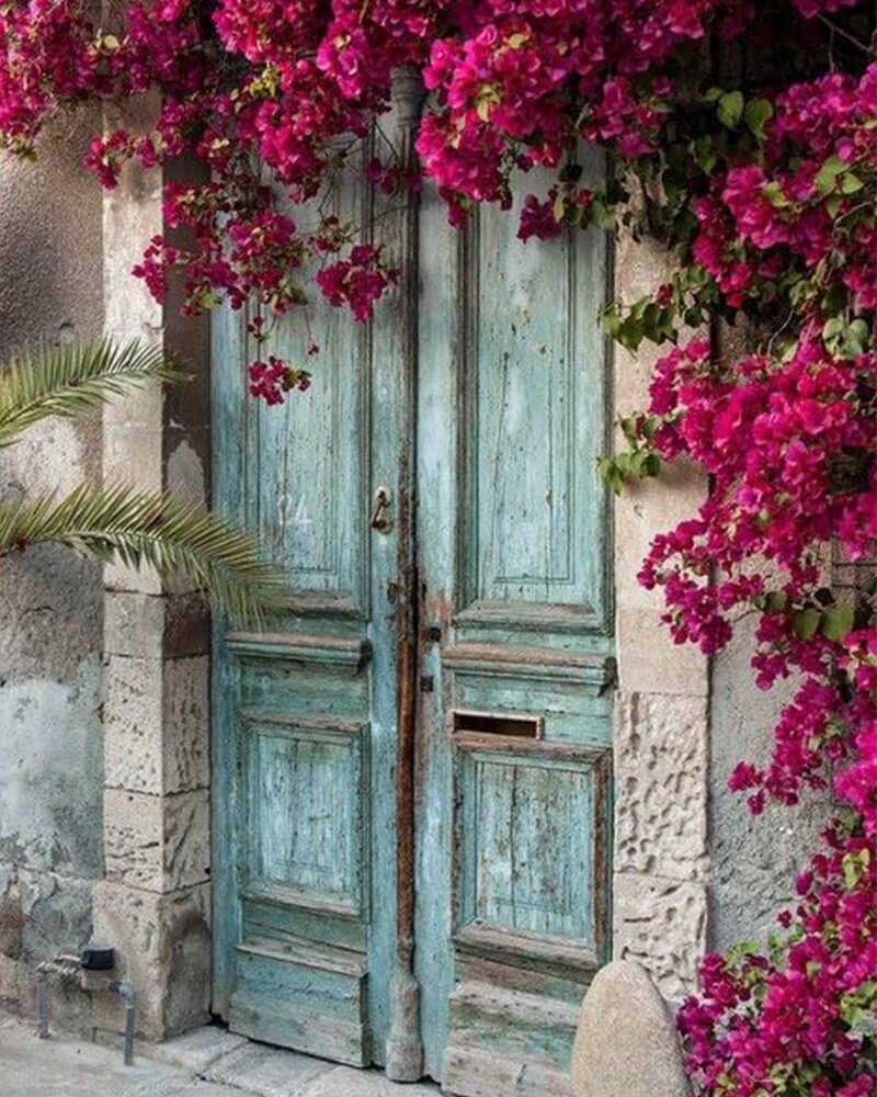 paintingnumberart Rose outside the door-Paint by Numbers Kit