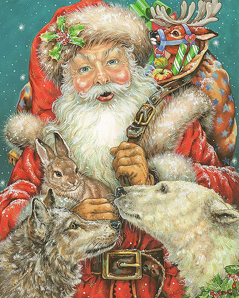 paintingnumberart Santa claus#05-Paint by Numbers Kit