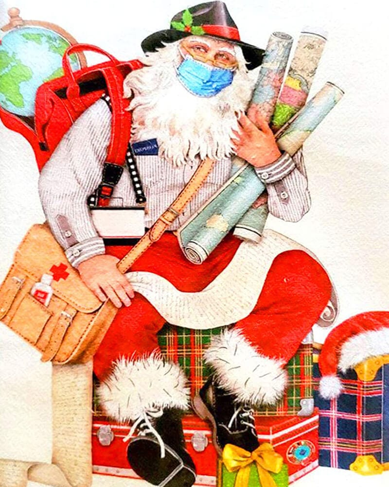 paintingnumberart Santa Claus II-Paint by Numbers Kit