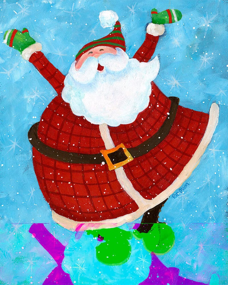 paintingnumberart Santa Fat-Paint by Numbers Kit
