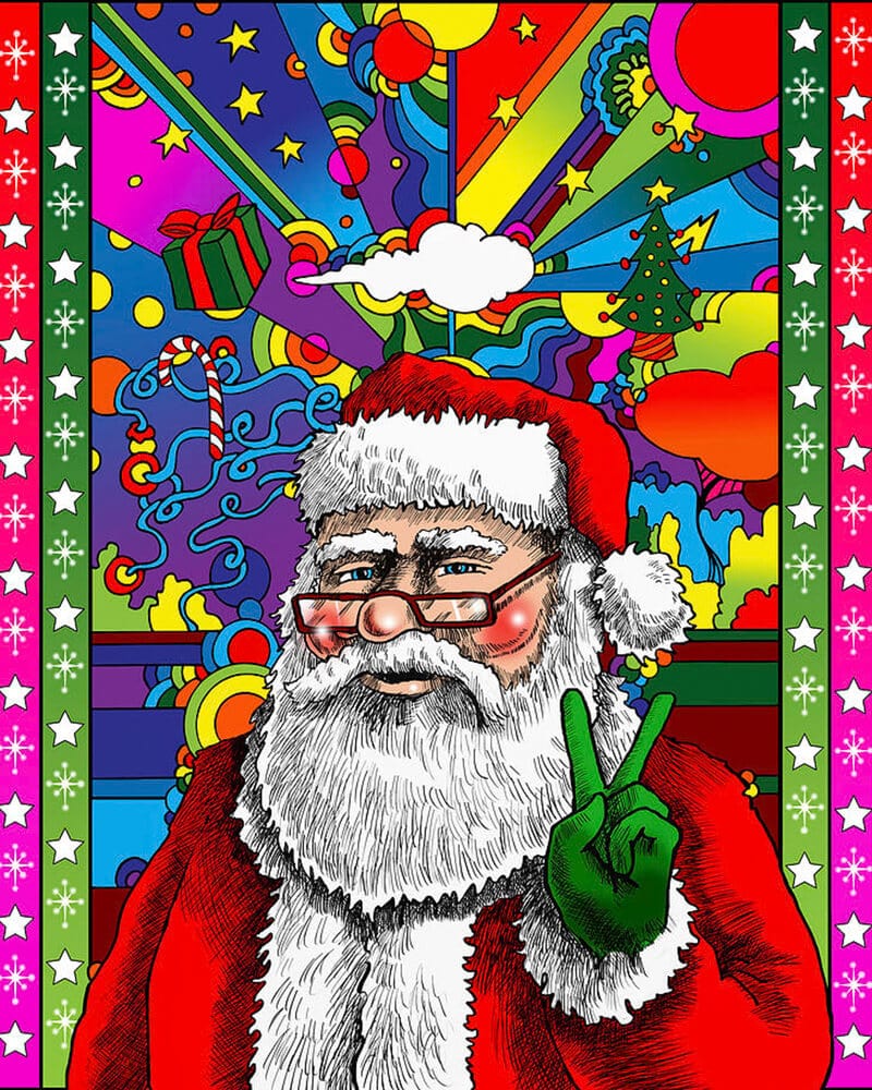 paintingnumberart Santa Peace-Paint by Numbers Kit
