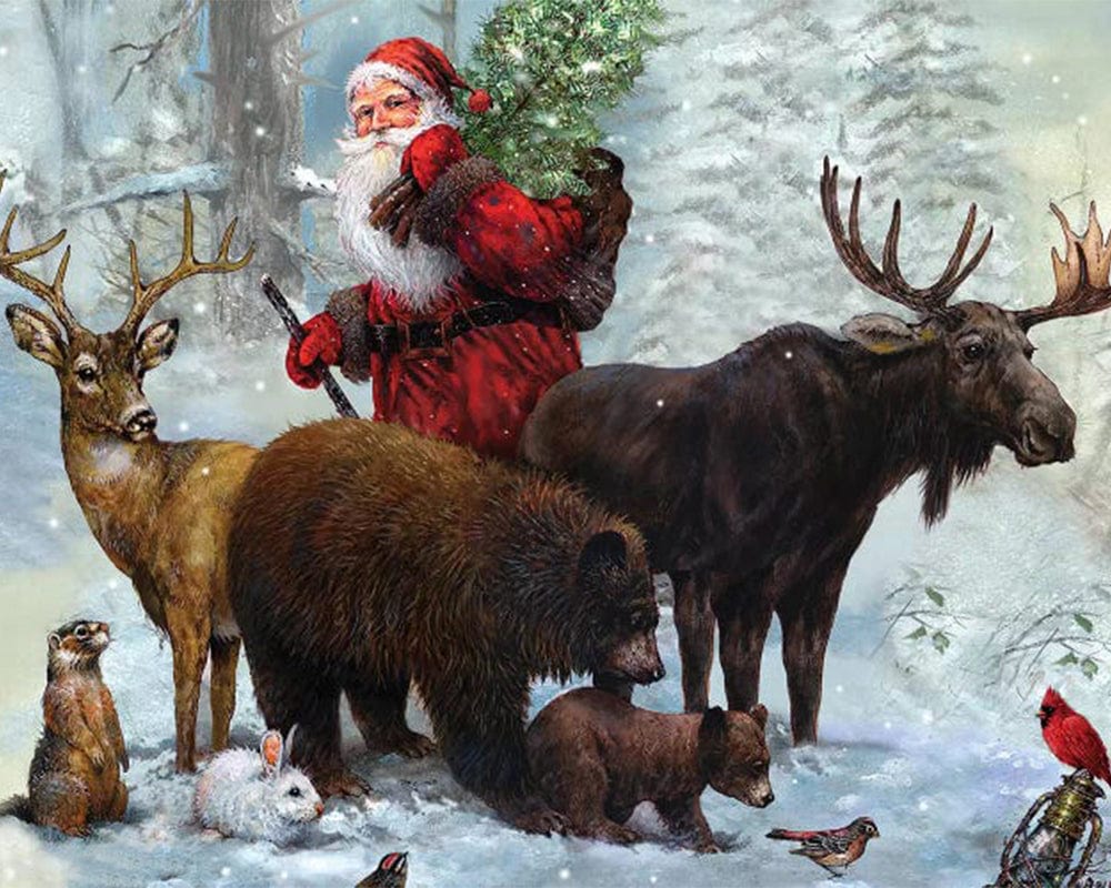 paintingnumberart Santa’s Best Friends-Paint by Numbers Kit