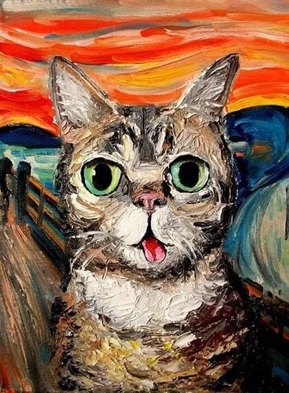 paintingnumberart Scream Cat – Animals Paint By Number
