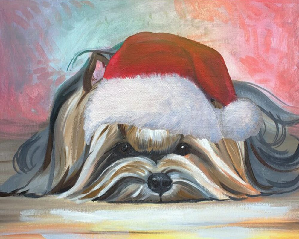 paintingnumberart Sleepy Santa-Paint by Numbers Kit