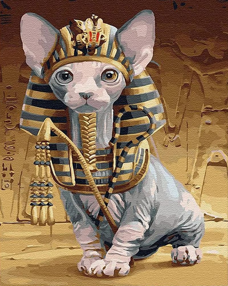 paintingnumberart Sphynx Cat-Paint by number kit