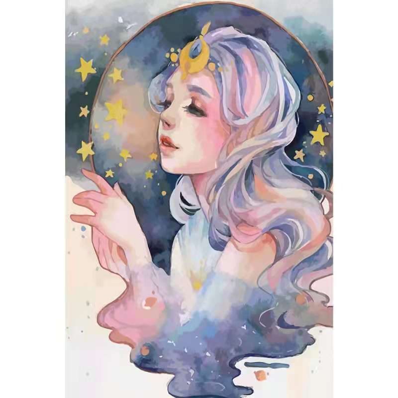 paintingnumberart Star goddessr-Paint by Numbers Kit