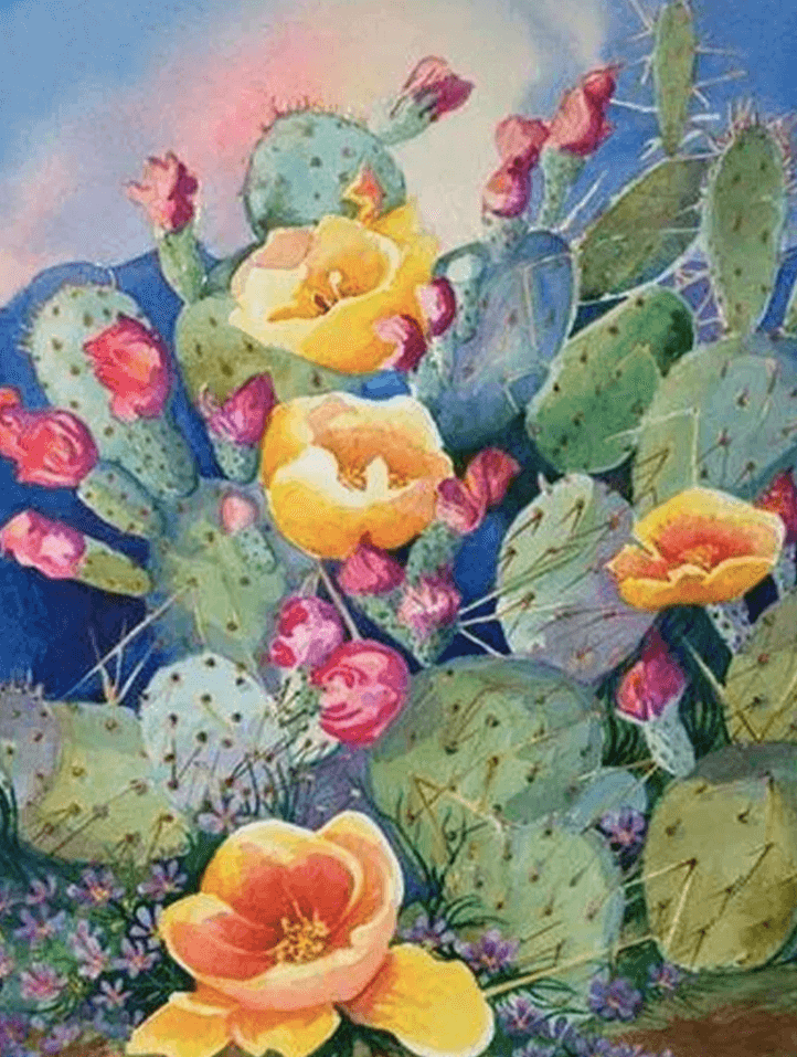 paintingnumberart Succulents Cactus Plant – Flowers Paint By Number