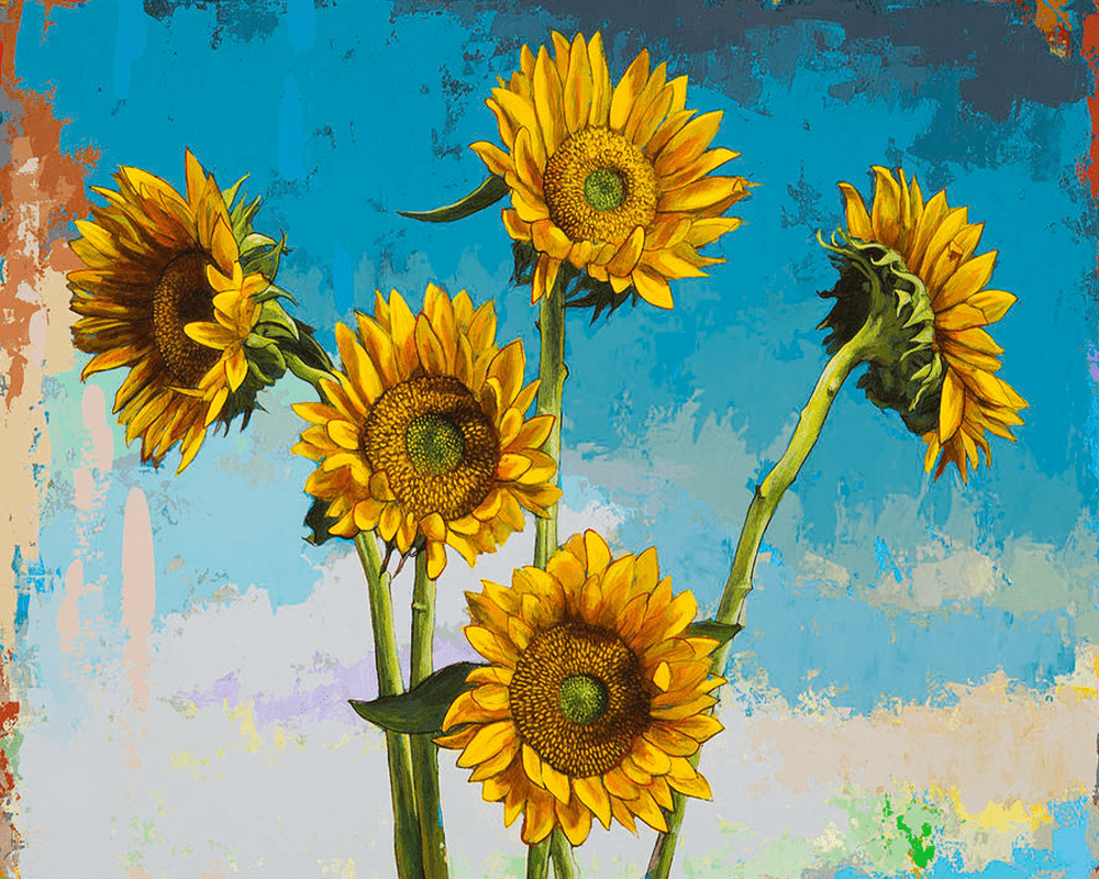 paintingnumberart Sunflowers #2-Paint by Numbers Kit