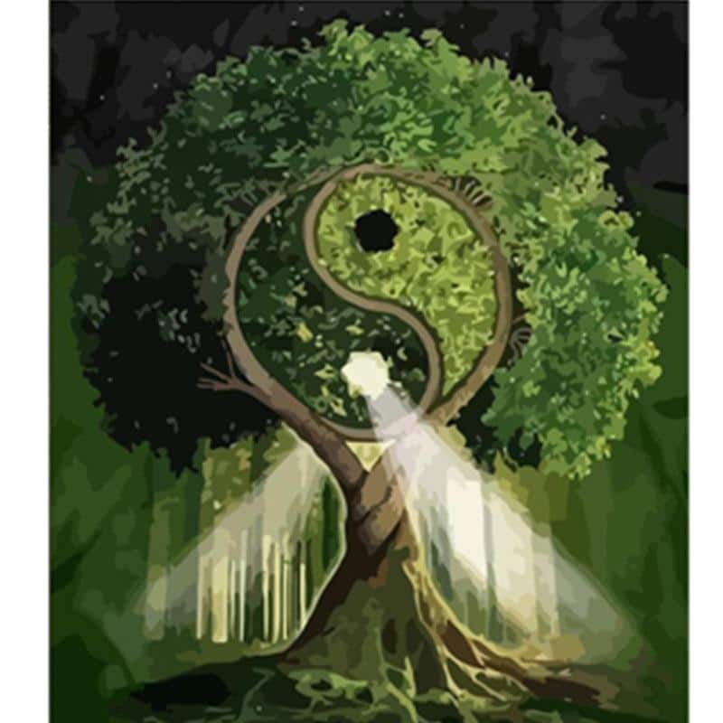 paintingnumberart Tai Chi Tree – Landscape Paint By Number