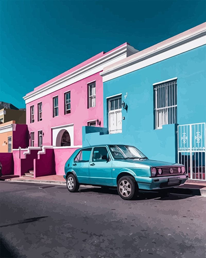 paintingnumberart The Colorful Houses Of Bo Kaap South Africa – NEW Paint By Numbers