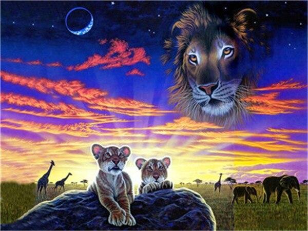 paintingnumberart Three wolves – Animals Paint By Number 的副本