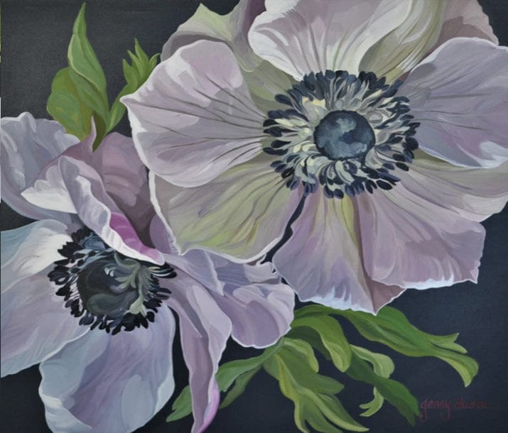 paintingnumberart Twin sister flowers-Paint by Numbers Kit
