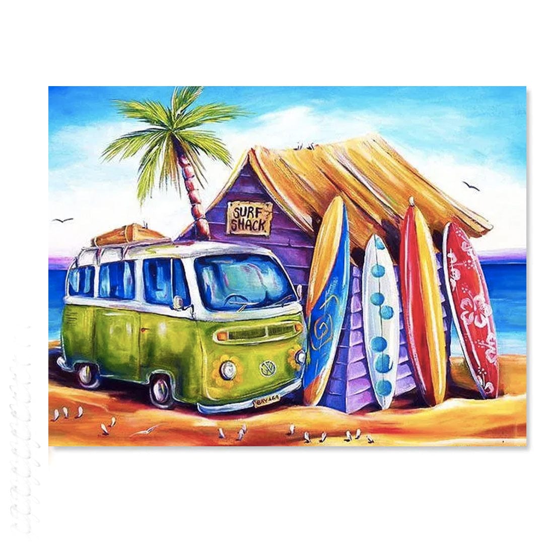 paintingnumberart Vacations at The Beach – Landscape Paint By Number