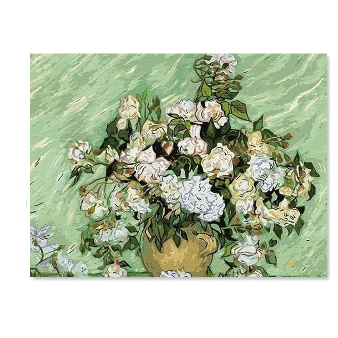 paintingnumberart Vase with Roses Vincent Van Gogh – Flowers Paint By Number