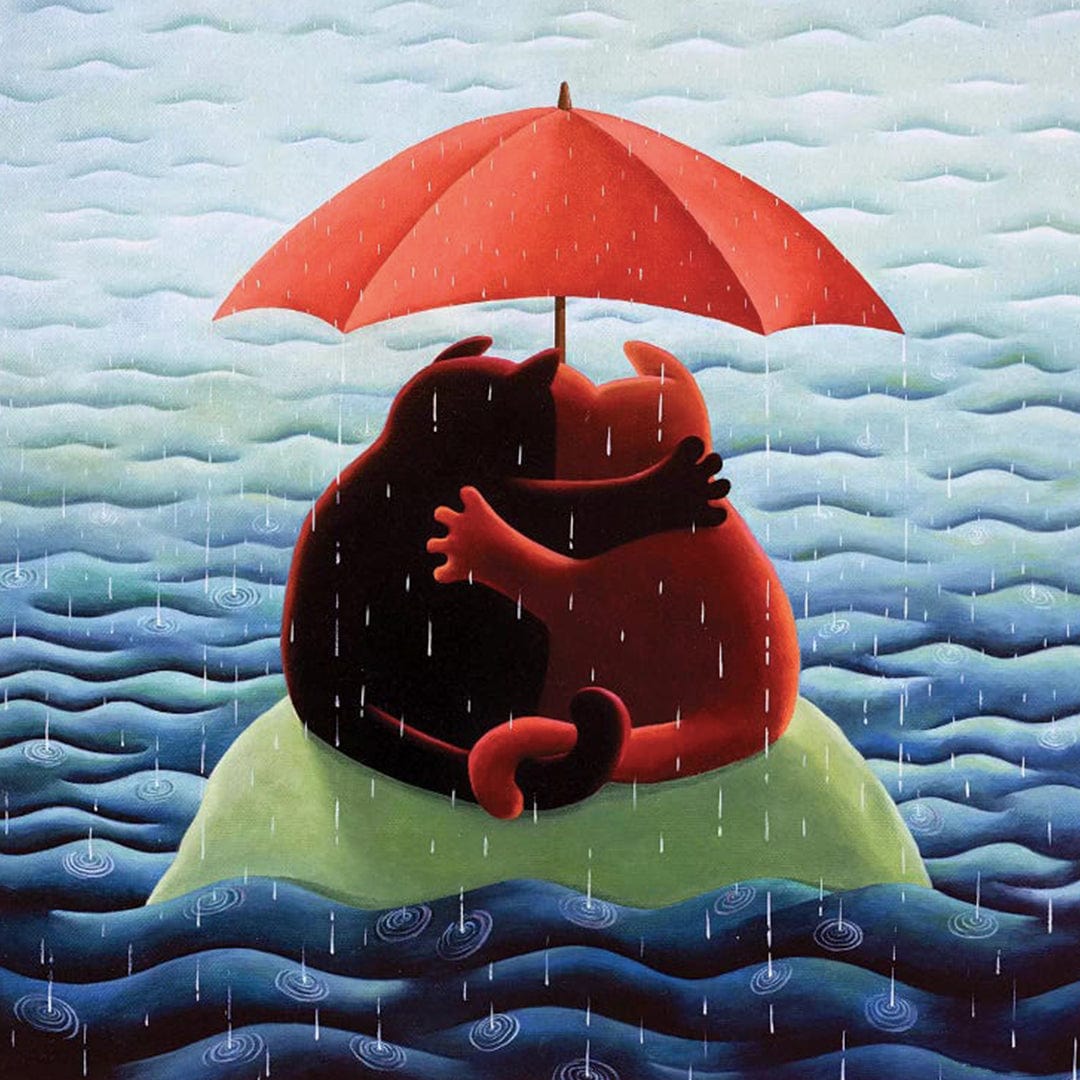 paintingnumberart Waiting For Noah-Mini DIY Paint by Numbers Kit