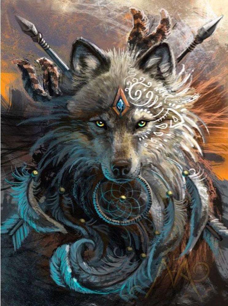 paintingnumberart Warrior Wolf – Animals Paint By Number