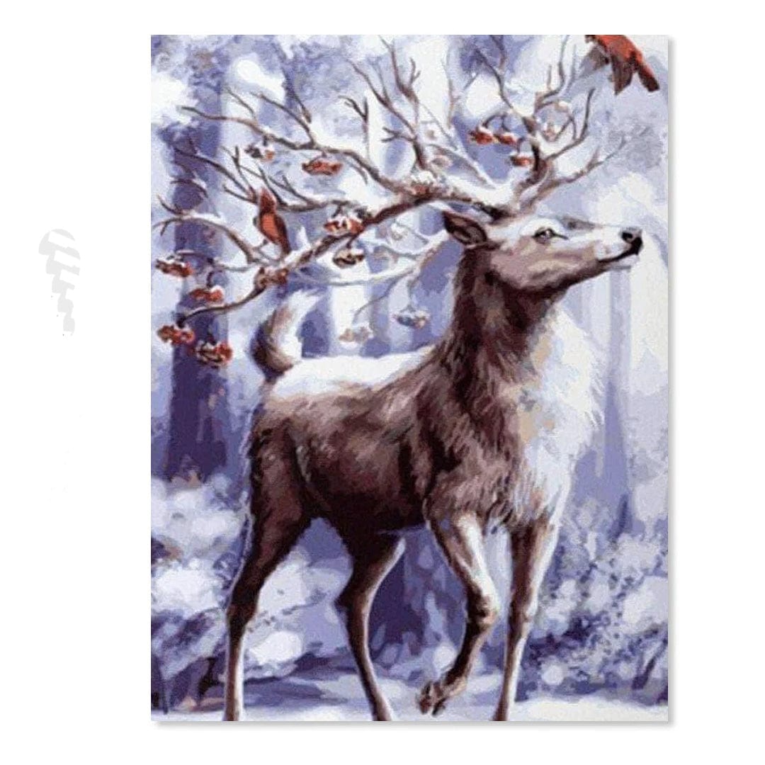 paintingnumberart Winter Deer – Animals Paint By Number