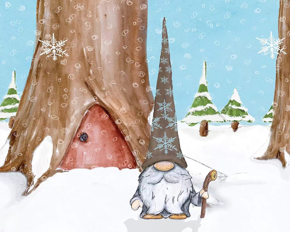 paintingnumberart Winter Gnome IV-Paint by Numbers Kit